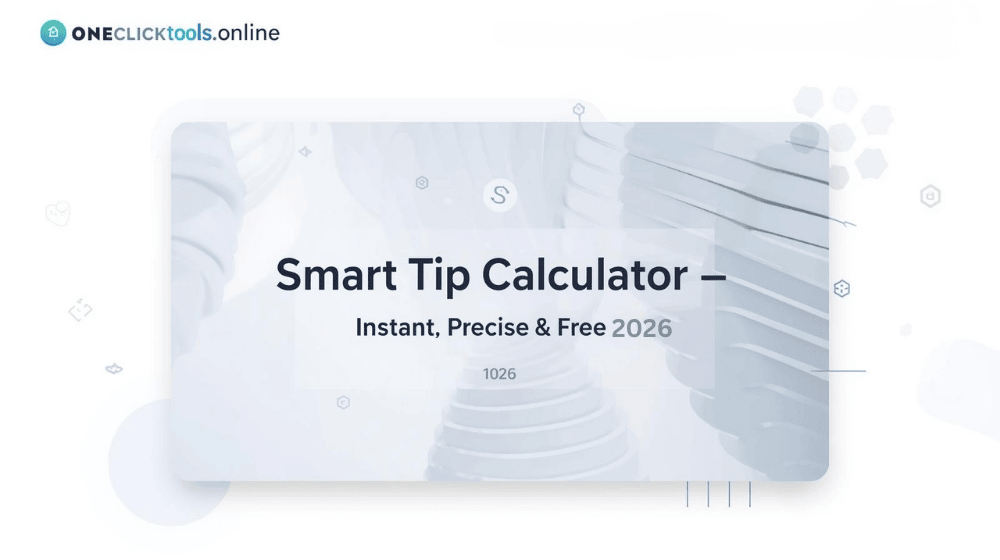 Tip Calculator Effortless 2026